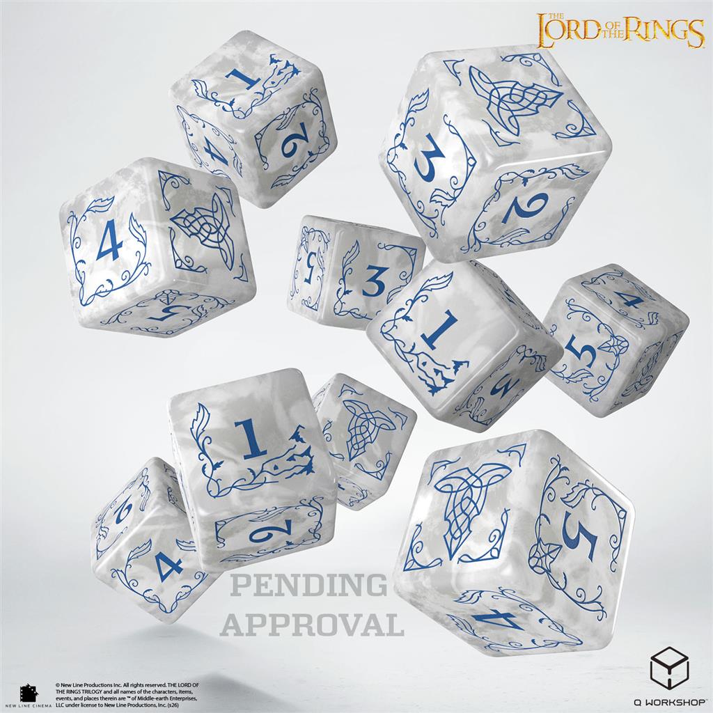 The Lord of the Rings: Rivendell 10xD6 Dice Set - Stone