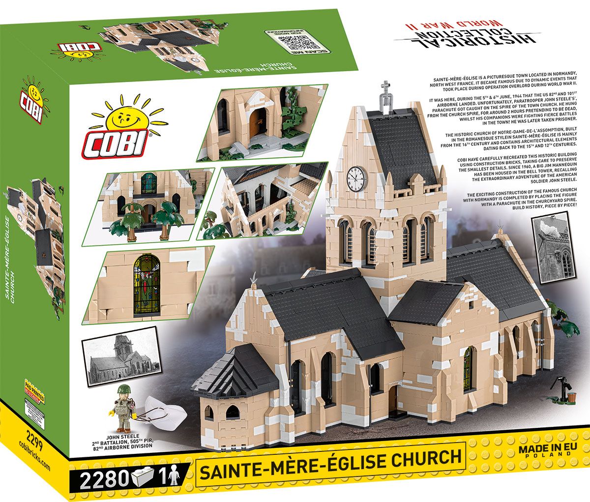 Cobi 2299 - Historical Collection - Sainte-Mère-Église Kirche