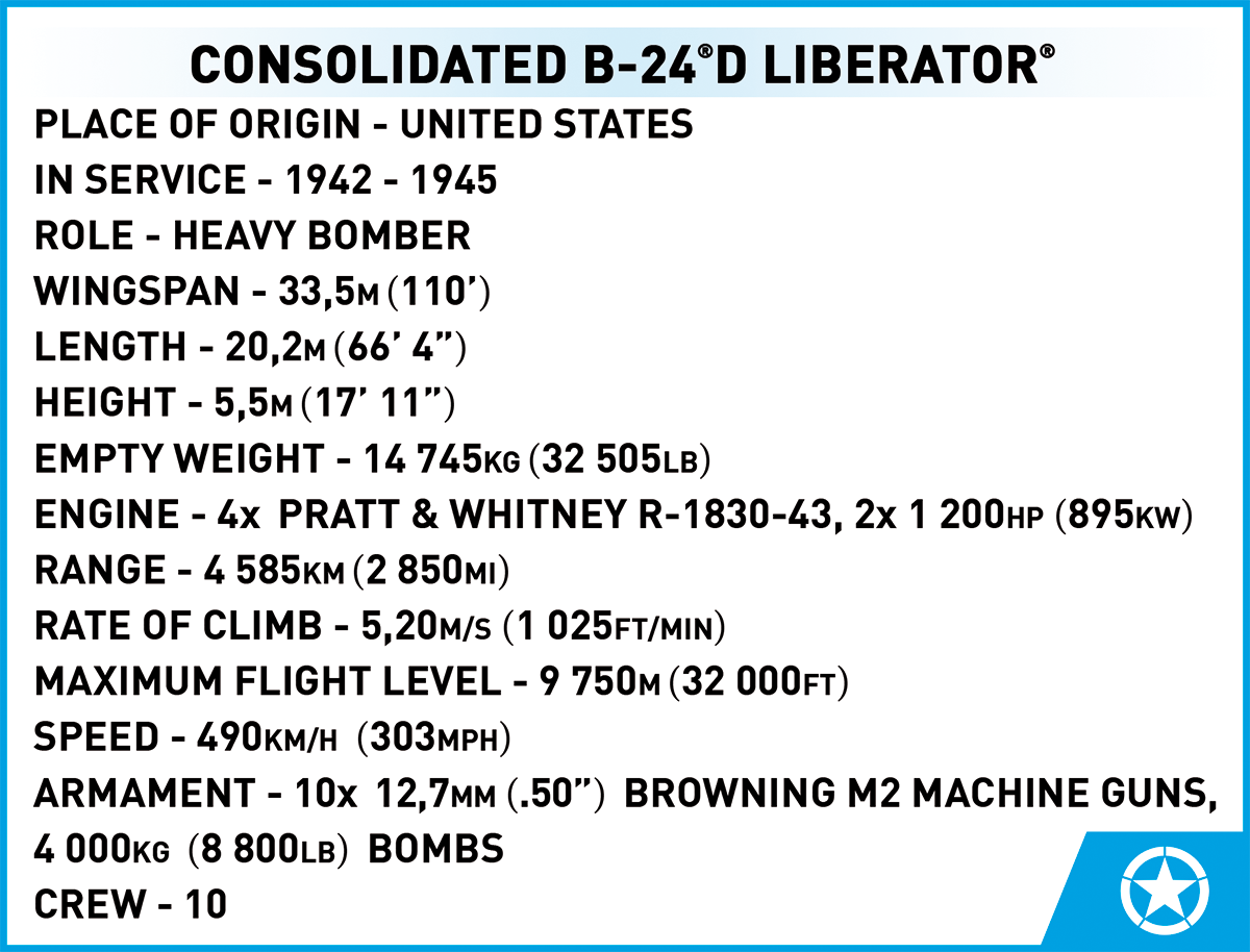 Cobi 5739 - Historical Collection - Consolidated B-24 Liberator