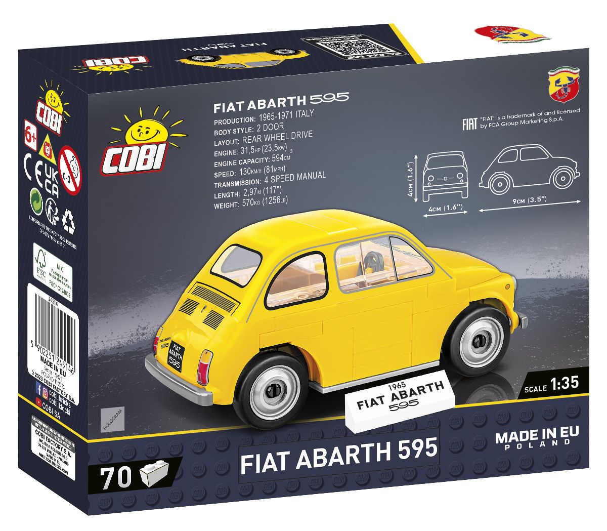 Cobi 24514 - Youngtimer Collection - Fiat Abarth 595