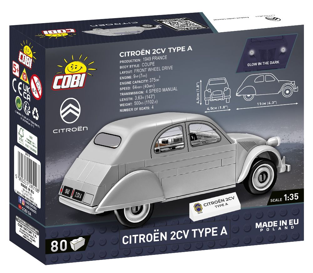 Cobi 24510 - Youngtimer Collection - Citroen 2CV Type A 1949