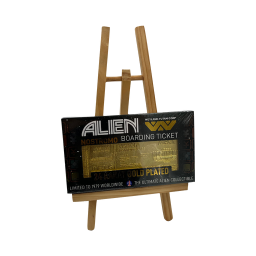 Alien 24K Gold Plated Boarding Ticket Limited Edition Replica