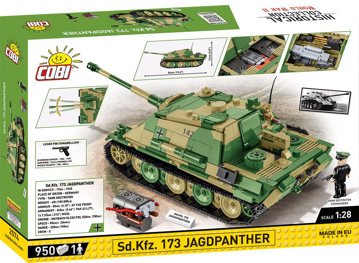 Cobi 2574 - Historical Collection - Sd.Kfz.173 Jagdpanther