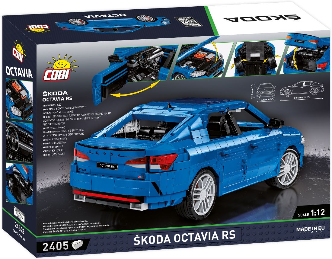 Cobi 24343 - Autos im Maßstab 1:12 - Škoda Octavia RS