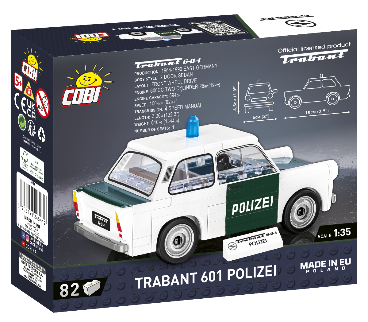 Cobi 24541 - Trabant 601 Polizei