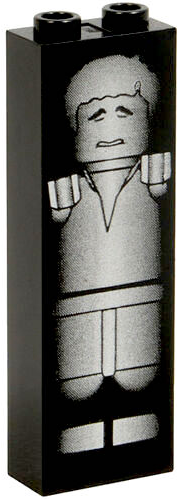 LEGO® Minifigur Star Wars 2454ps5 - Brick 1 x 2 x 5 with Han Solo in Carbonite Pattern