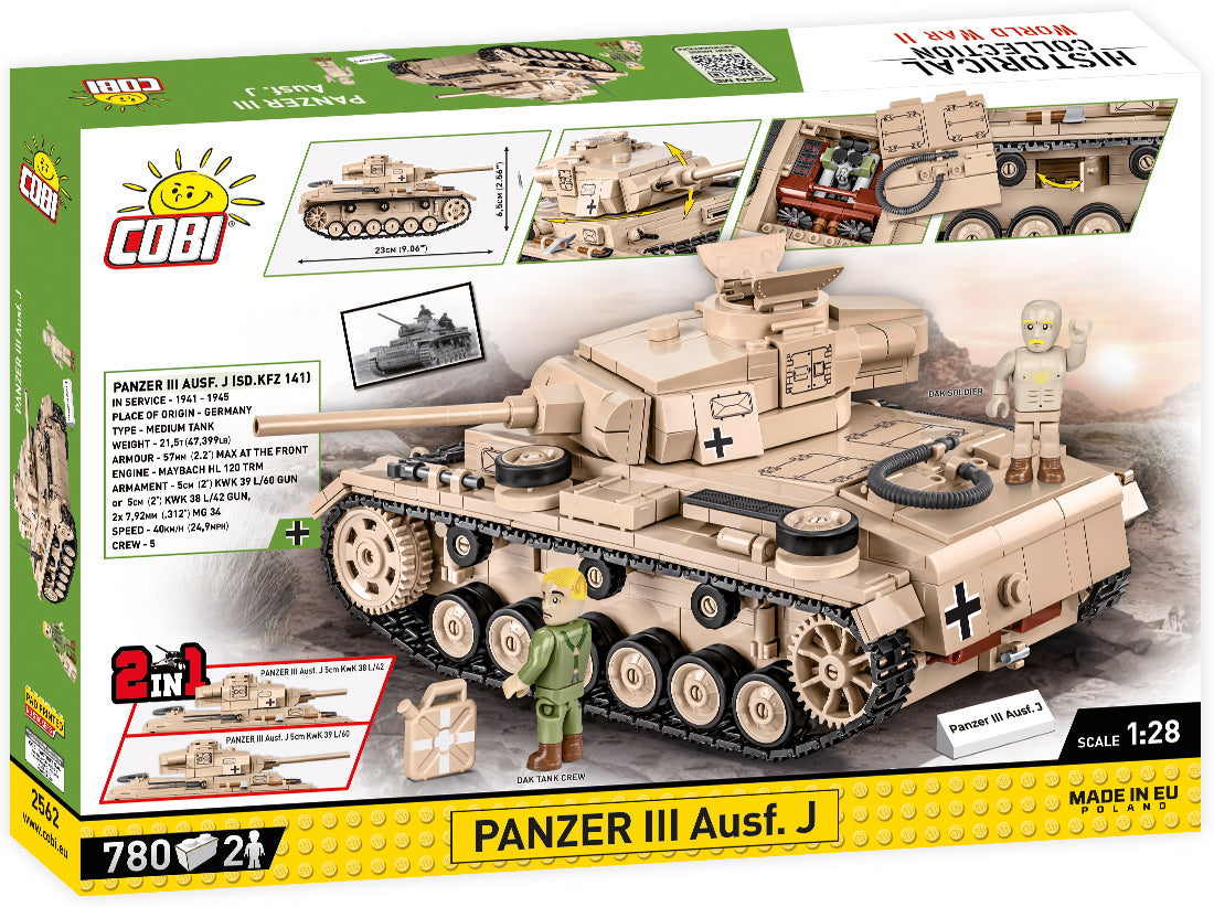 Cobi 2562 - Panzer III Ausf. J - 2 in 1 Modell