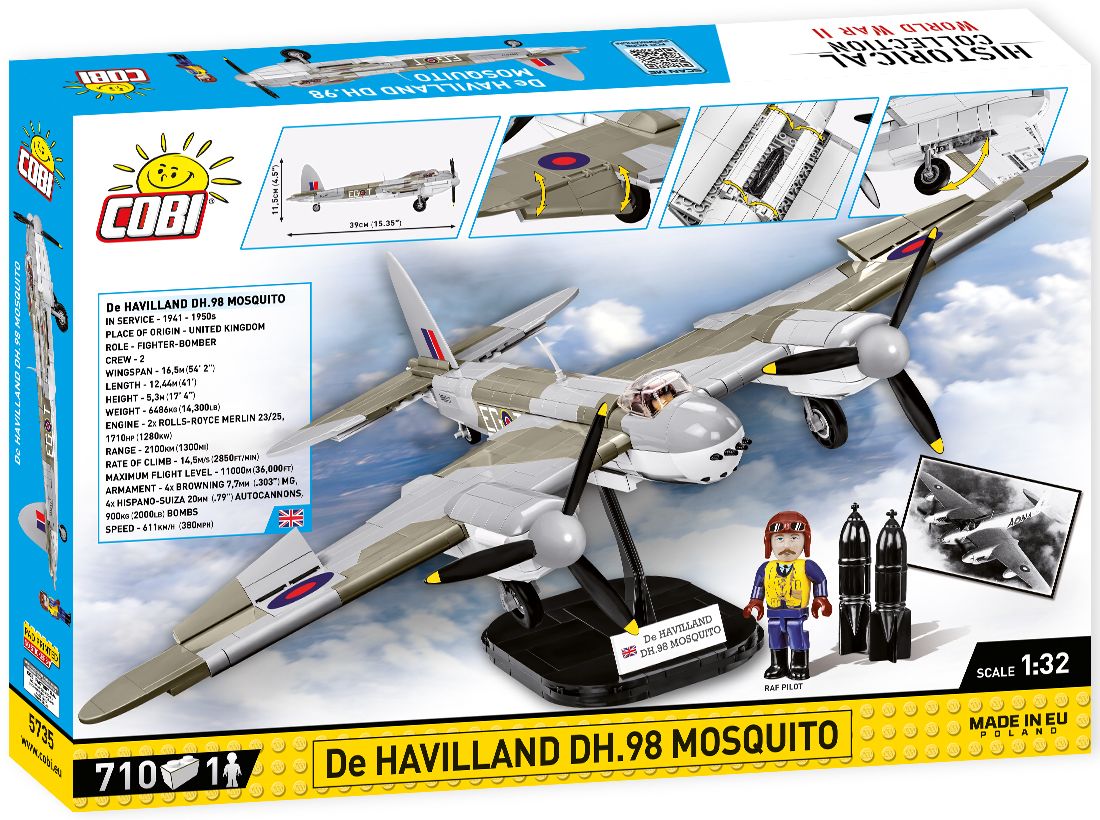 Cobi 5735 - Historical Collection - De Havilland DH-98 Mosquito