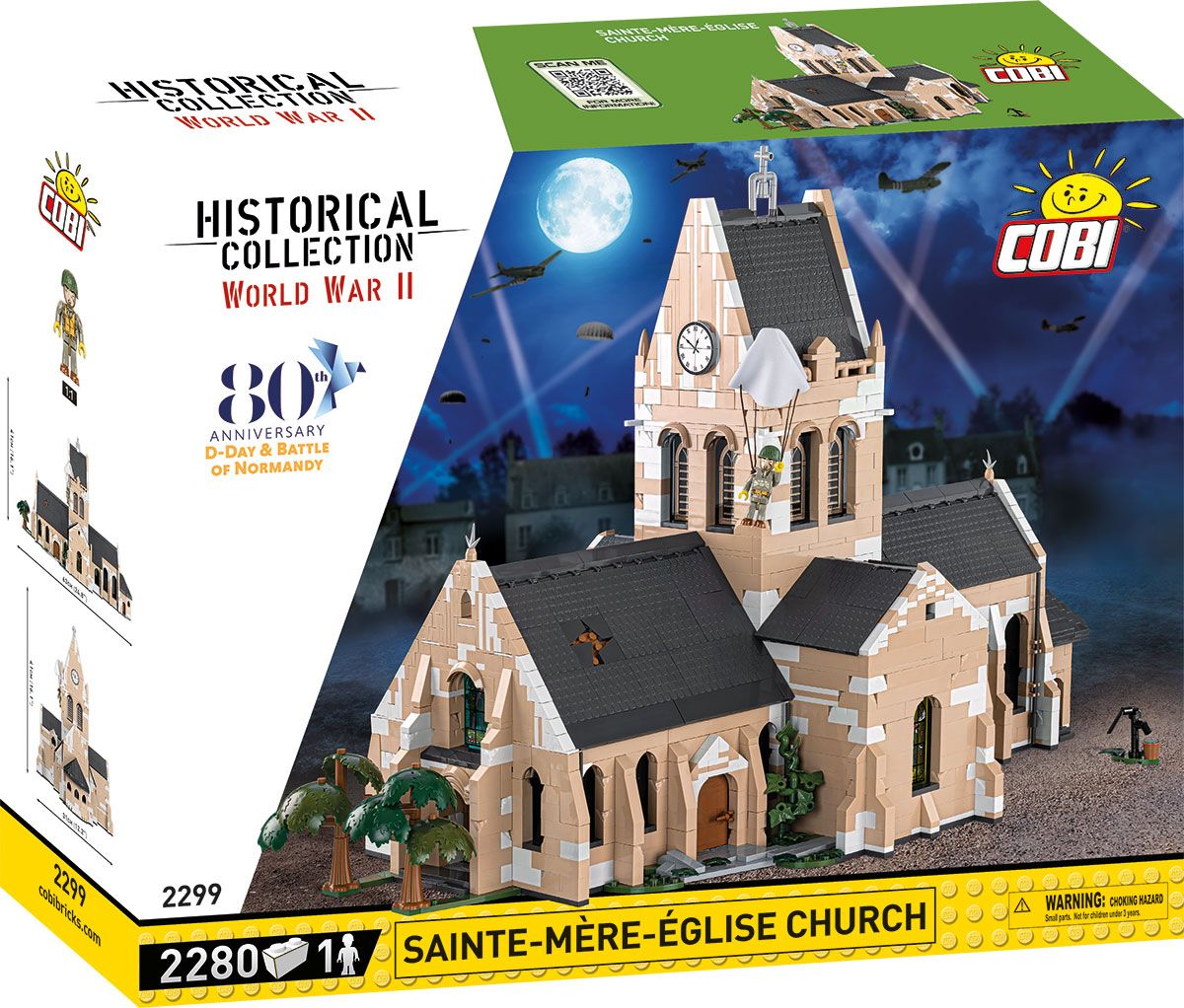 Cobi 2299 - Historical Collection - Sainte-Mère-Église Kirche