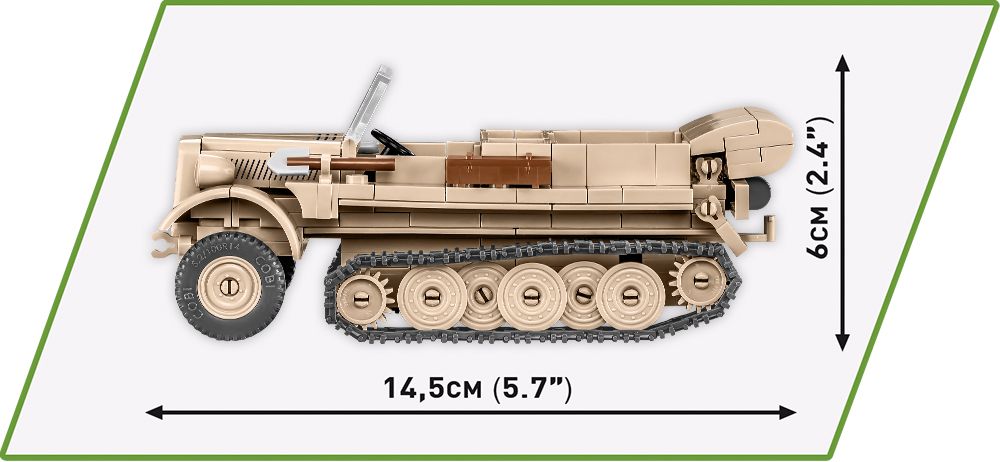 Cobi 2273 - Historical Collection - Sd.Kfz 10 Demag D7