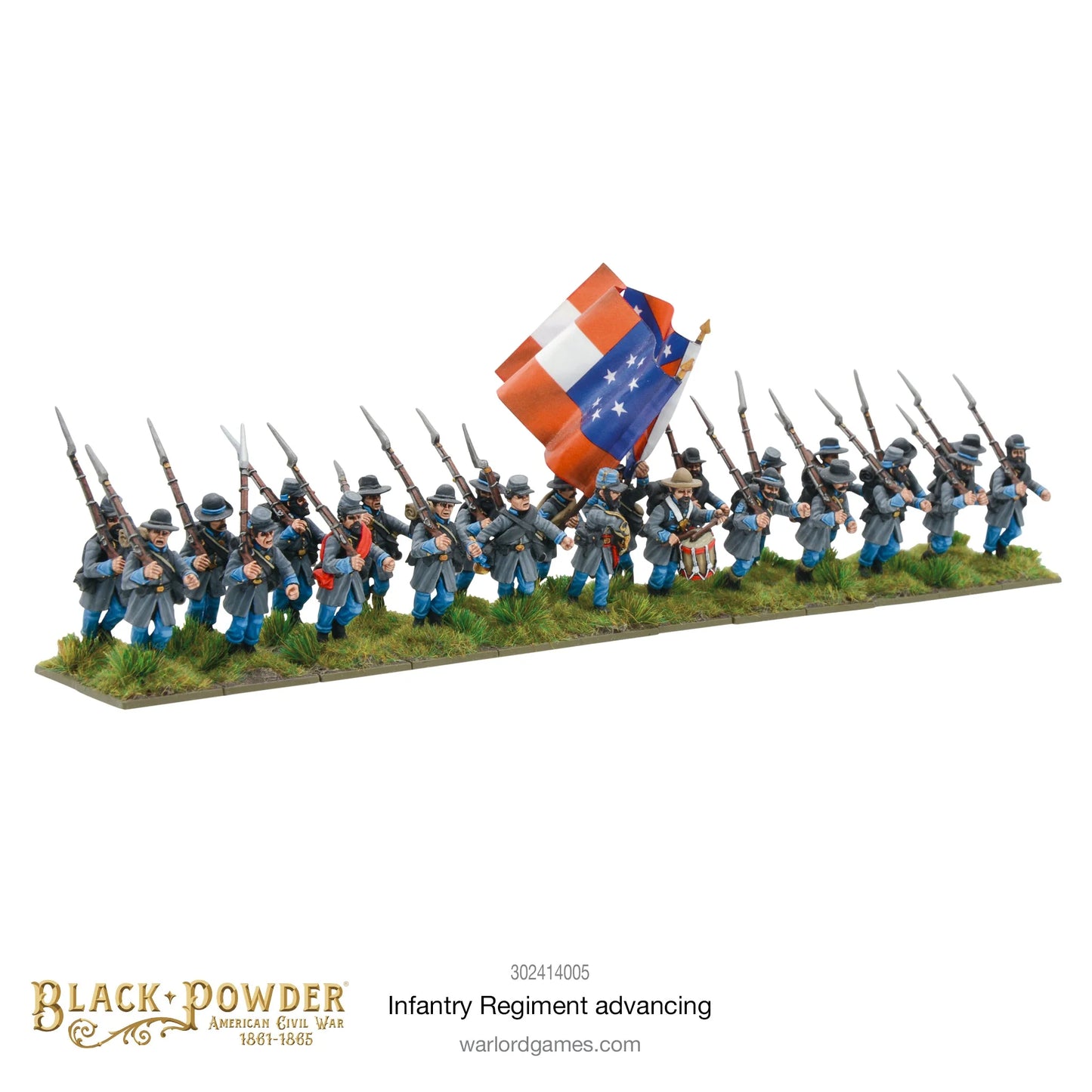 Black Powder - American Civil War: Infantry Regiment Advancing - 302414005