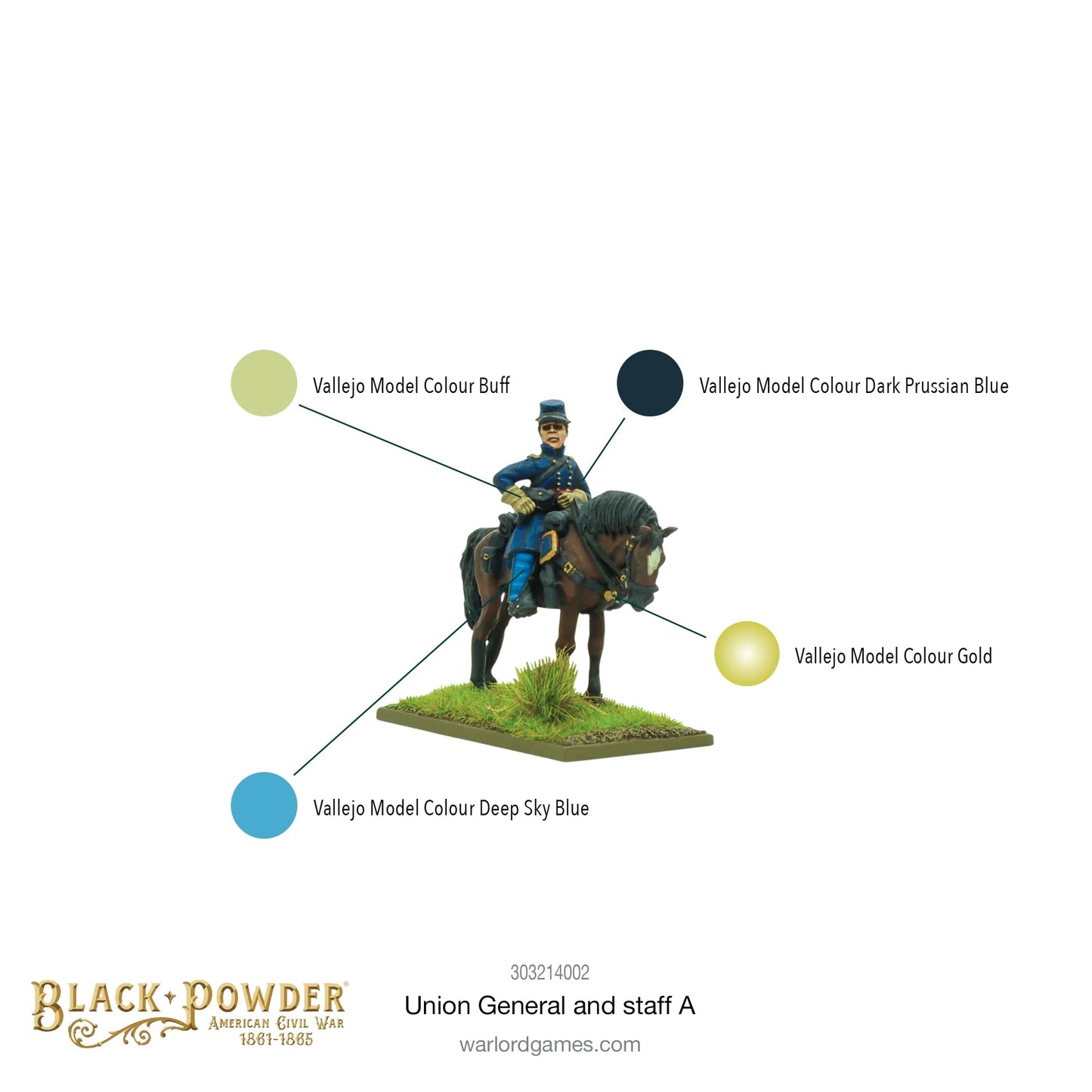 Black Powder - American Civil War: Union General and Staff A - 303214002