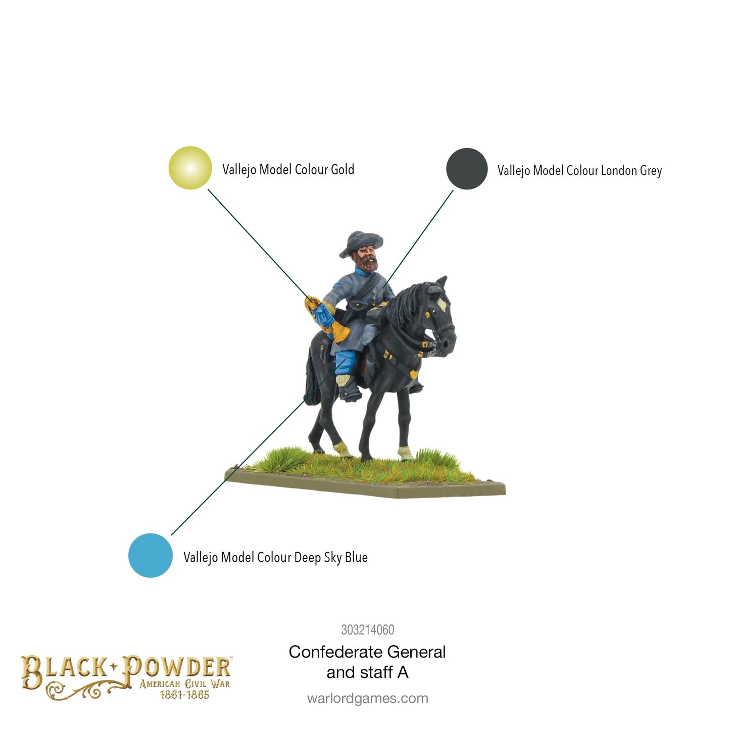 Black Powder - American Civil War: Confederate General and Staff A - 303214060