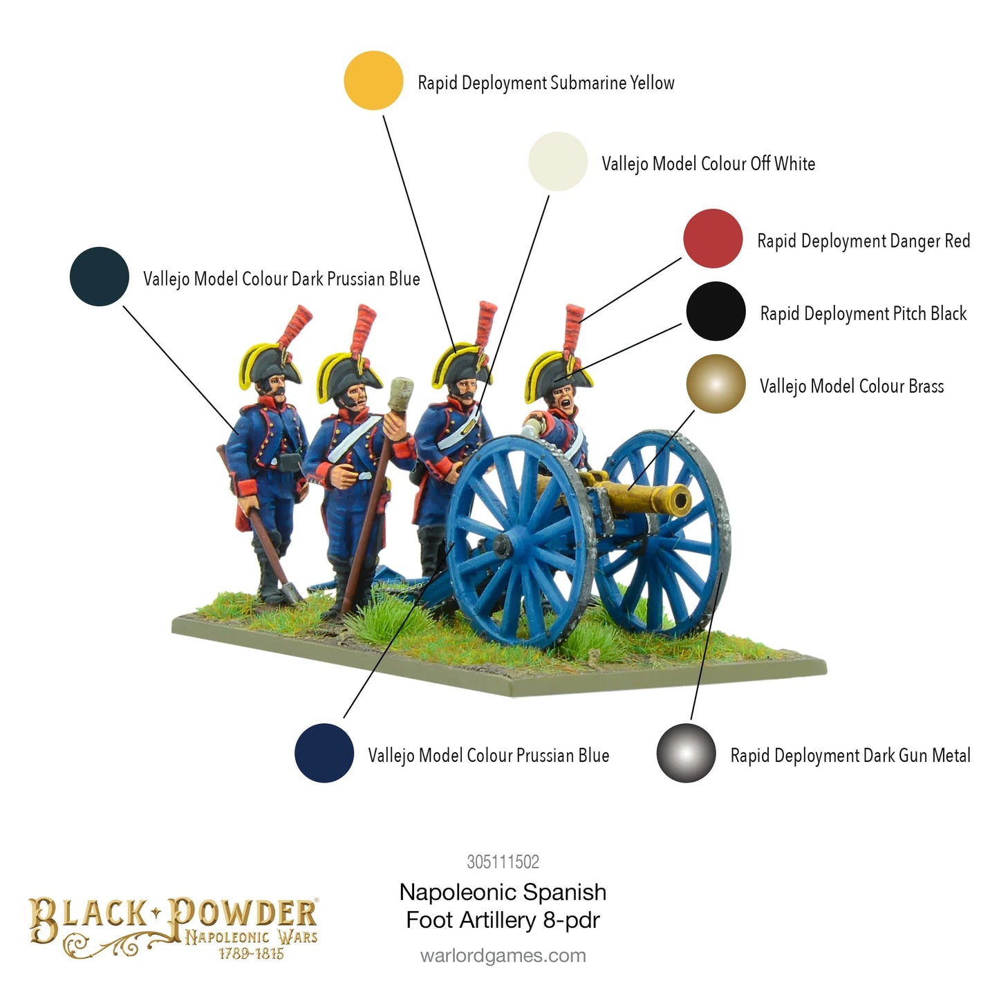 Black Powder - Napoleonic Spanish Foot Artillery 8pdr - EN - 305111502