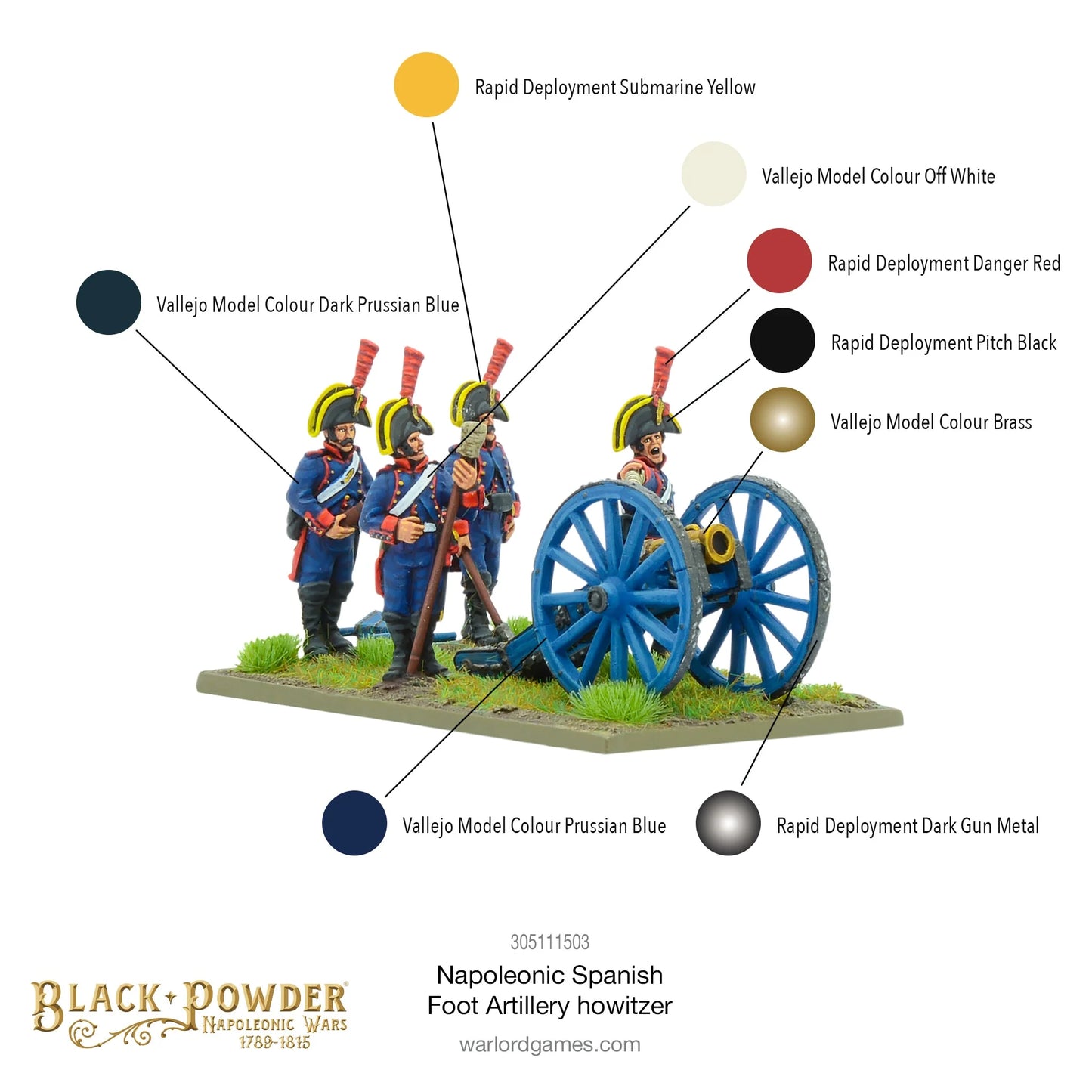 Black Powder - Napoleonic Spanish Foot Artillery Howitzer - EN - 305111503