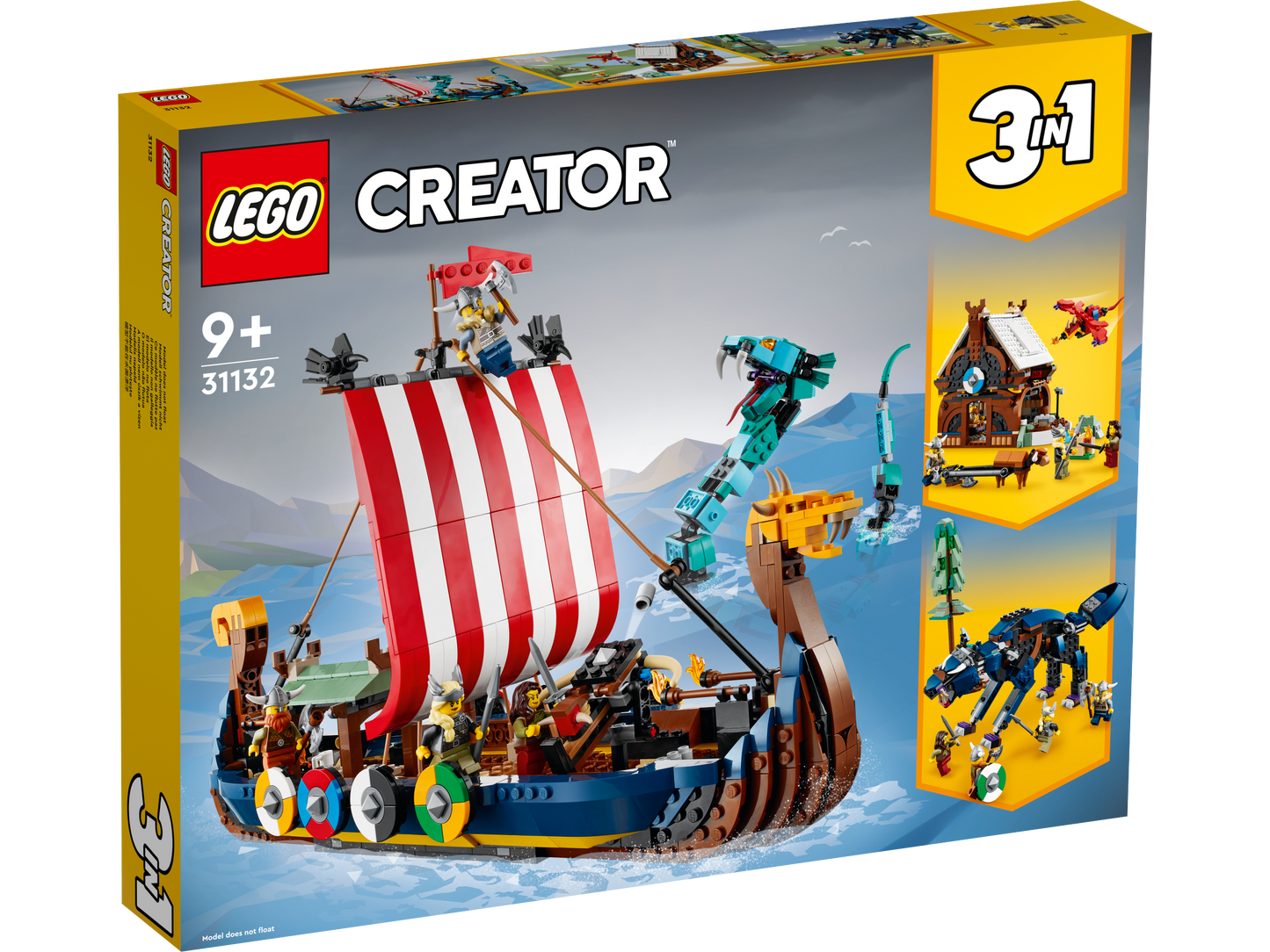 LEGO® Creator 31132 Wikingerschiff mit Midgardschlange