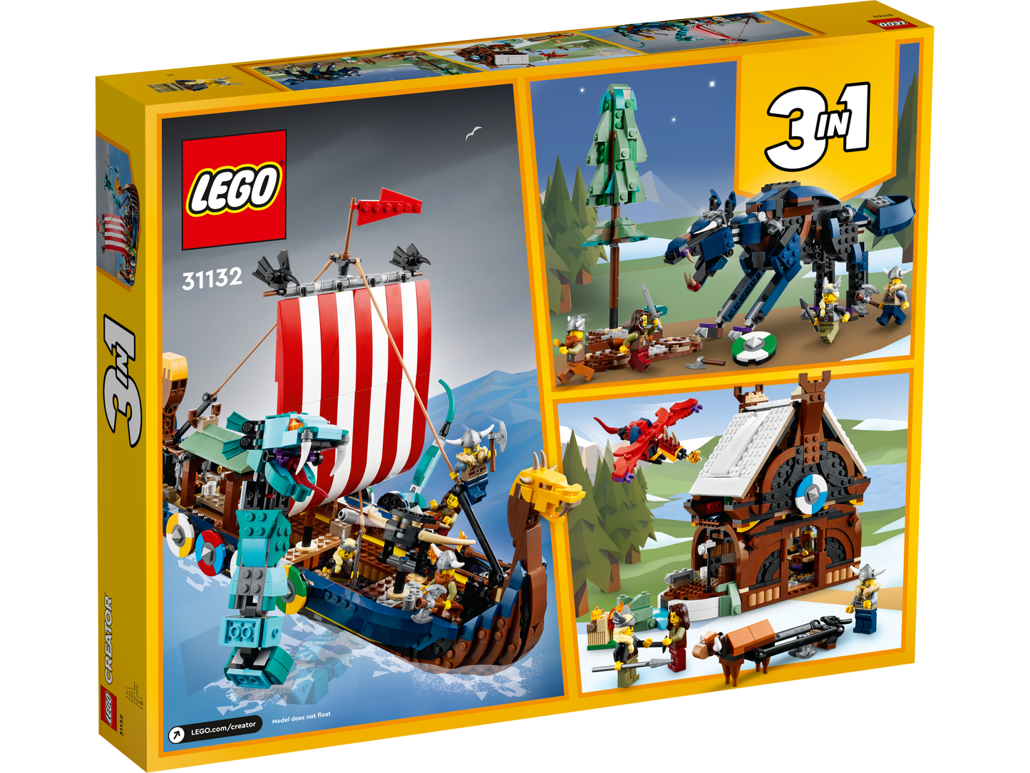 LEGO® Creator 31132 Wikingerschiff mit Midgardschlange