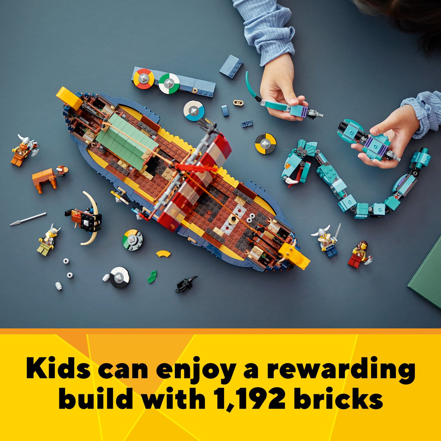 LEGO® Creator 31132 Wikingerschiff mit Midgardschlange