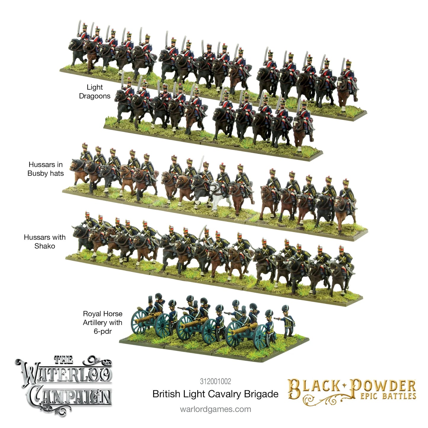 Black Powder Epic Battles: Waterloo - British Light Cavalry Brigade - EN - 312001002