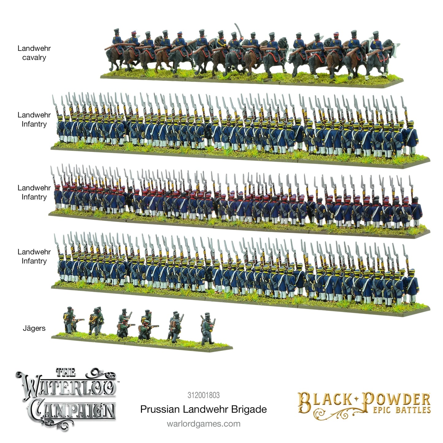 Black Powder Epic Battles - Waterloo: Prussian Landwehr Brigade - 312001803