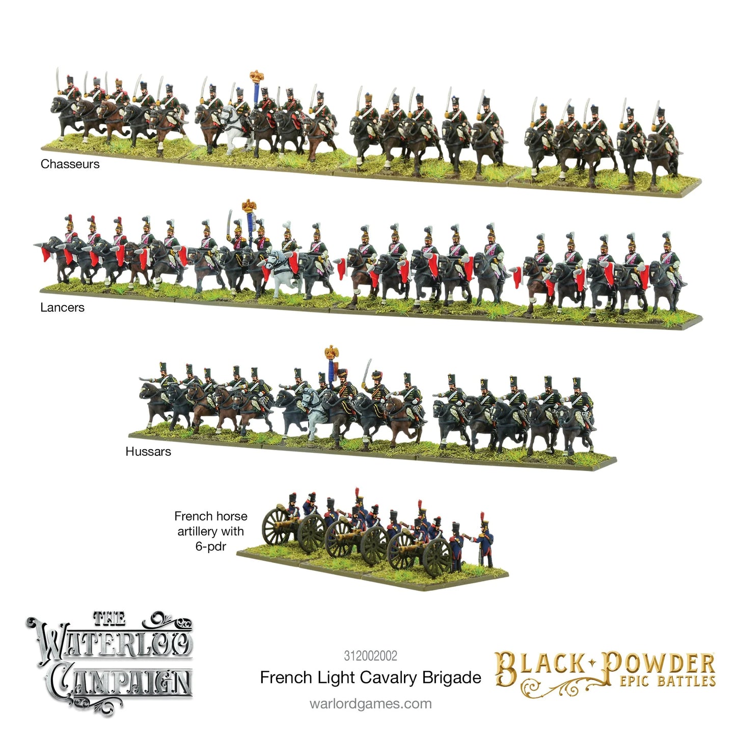 Black Powder Epic Battles: Waterloo - French Light Cavalry Brigade - EN - 312002002