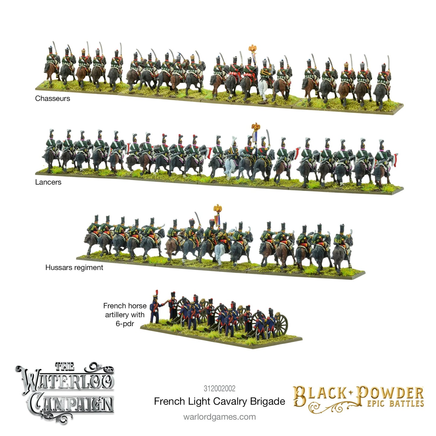 Black Powder Epic Battles: Waterloo - French Light Cavalry Brigade - EN - 312002002