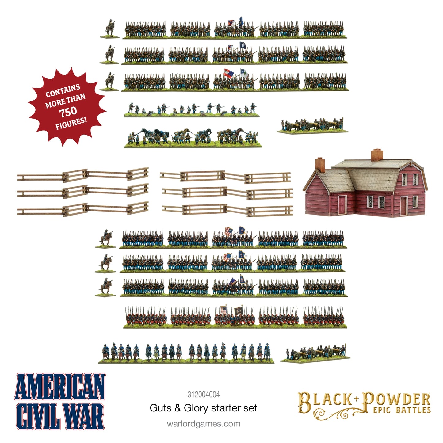 Black Powder Epic Battles - American Civil War Guts & Glory Starter Set - 312004004