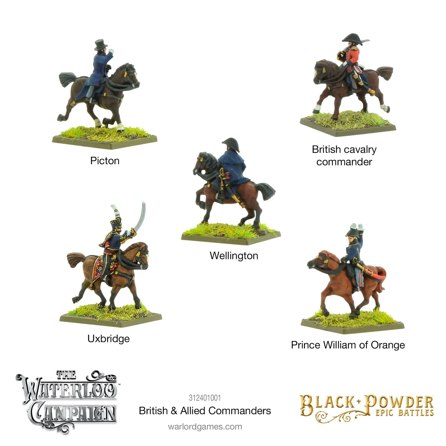 Black Powder - The Waterloo Campaign British & Allied Commanders - 312401001