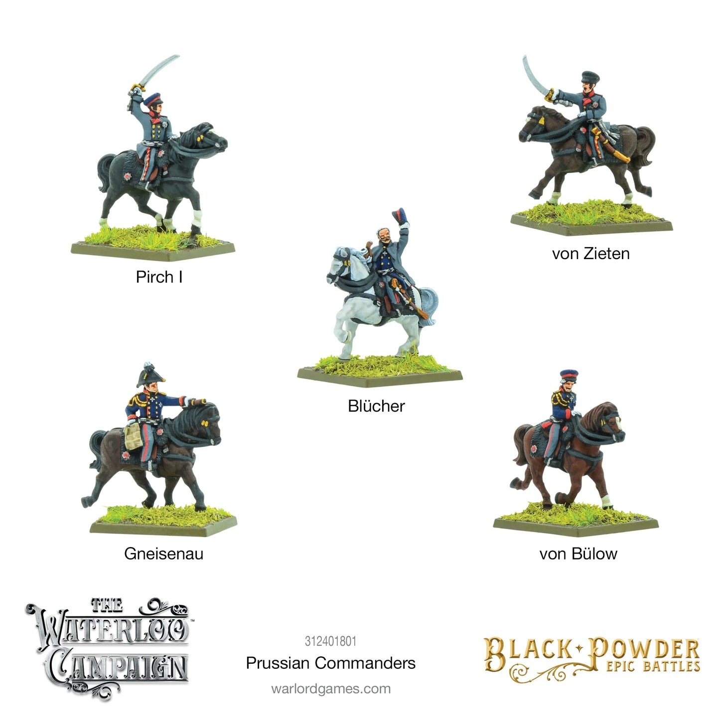 Black Powder - The Waterloo Campaign Prussian Commanders - 312401801