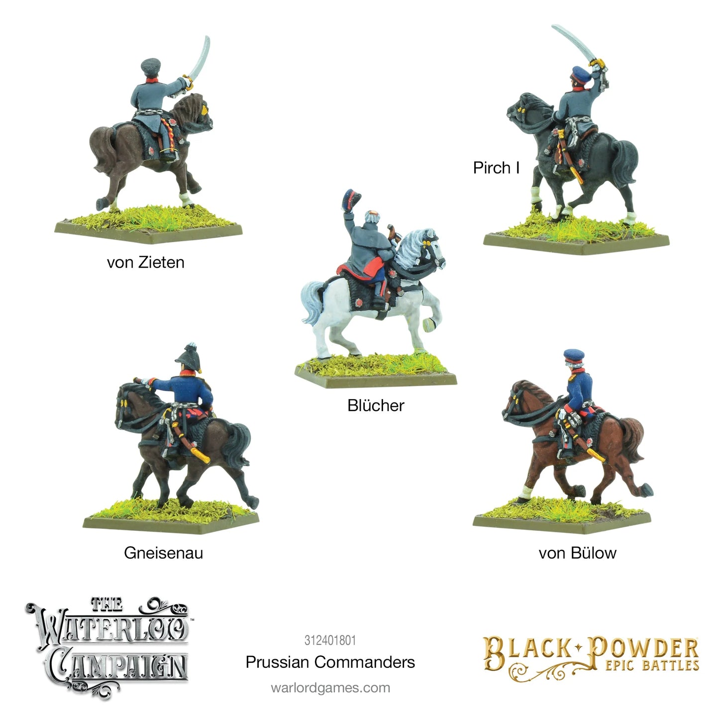 Black Powder - The Waterloo Campaign Prussian Commanders - 312401801