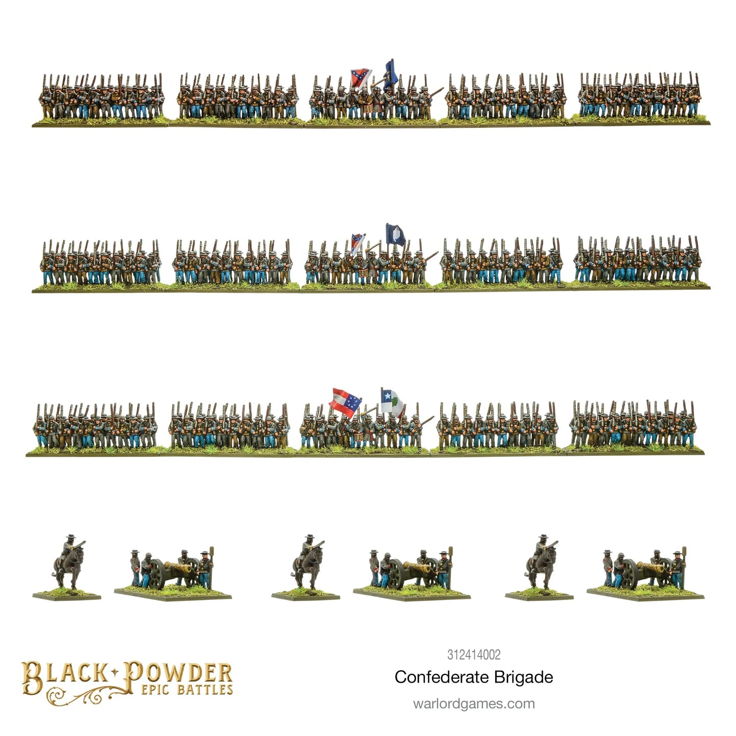 Black Powder Epic Battles: ACW Confederate Brigade - EN - 312414002