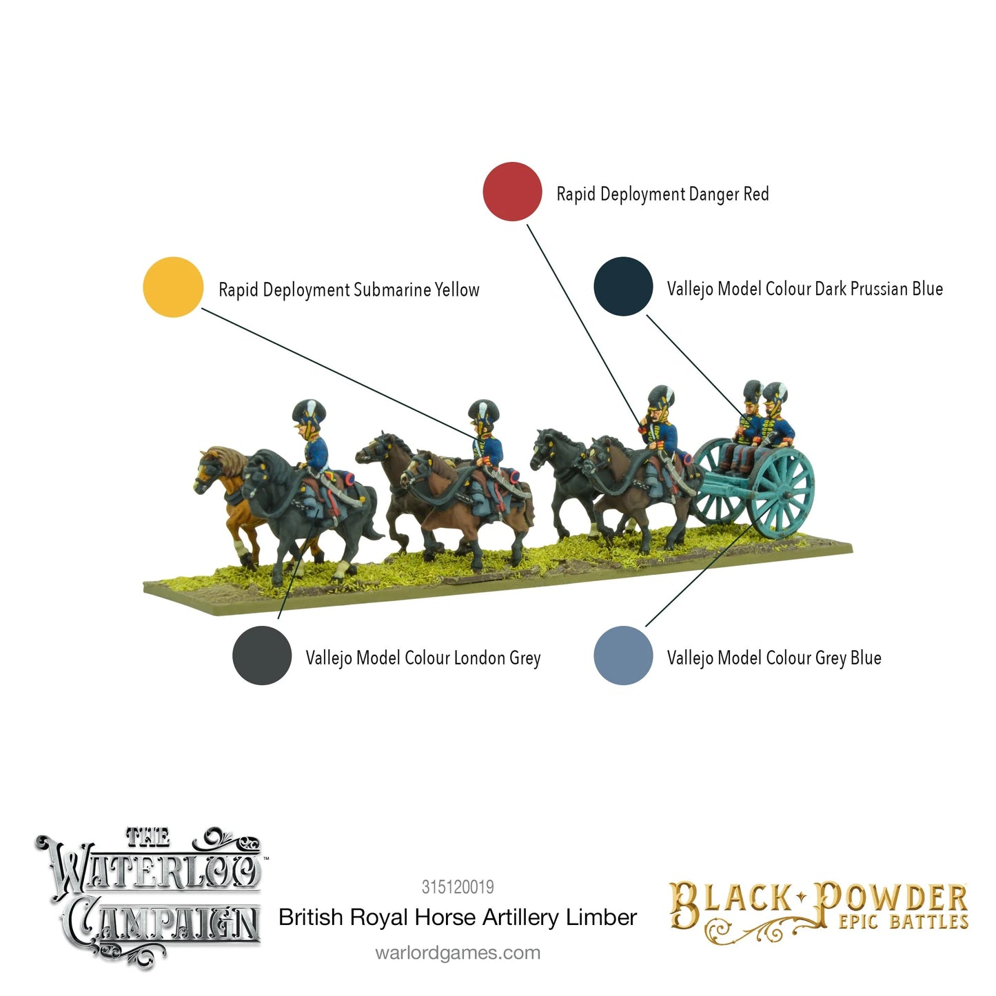 Black Powder Epic Battles: Napoleonic British Royal Horse Artillery Limber - 315120019