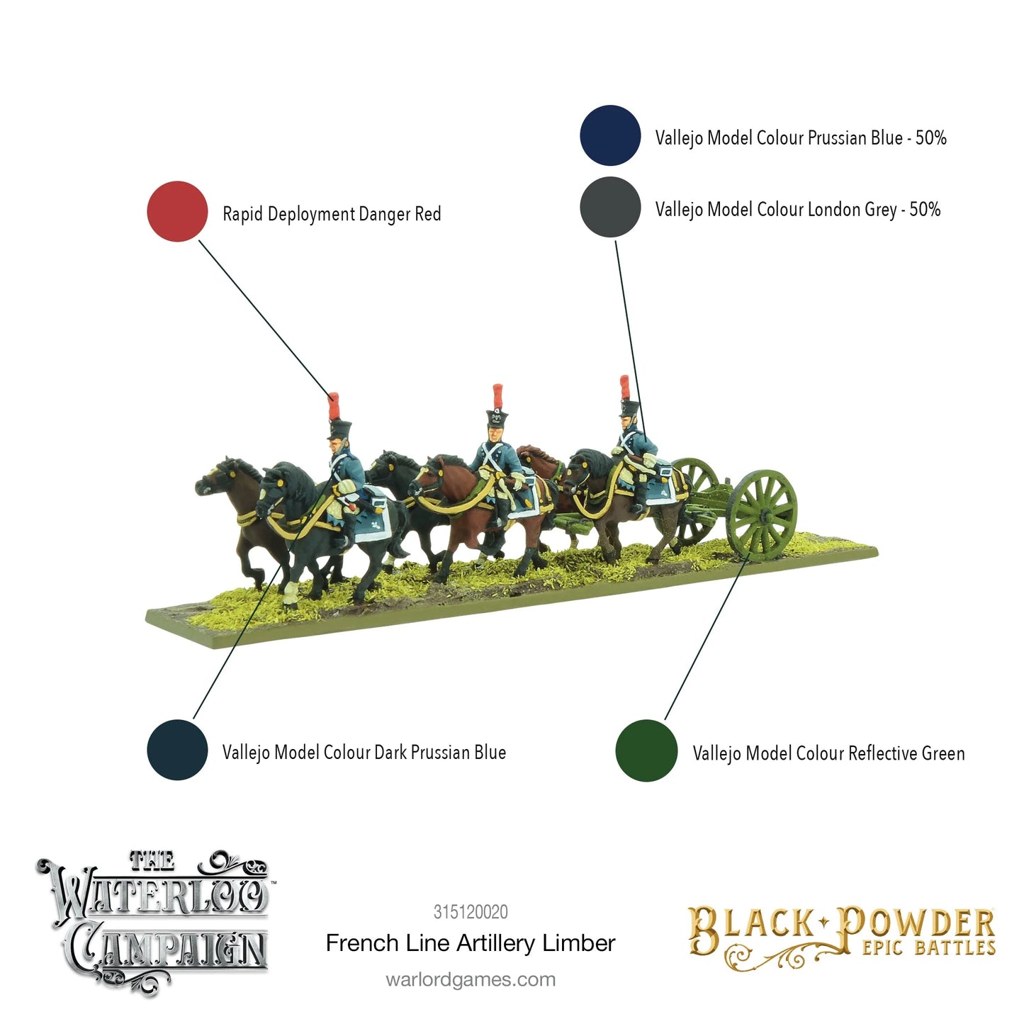 Black Powder Epic Battles: Napoleonic French Line Artillery Limber - 315120020