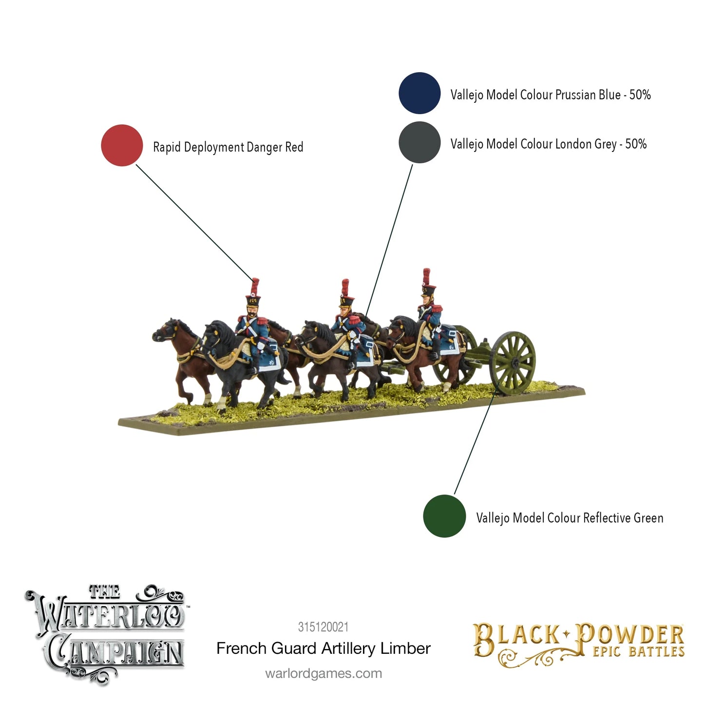 Black Powder Epic Battles: Napoleonic French Guard Artillery Limber - 315120021