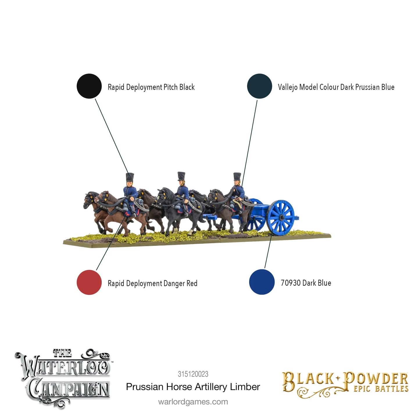 Black Powder Epic Battles: Napoleonic Prussian Horse Artillery Limber - 315120023