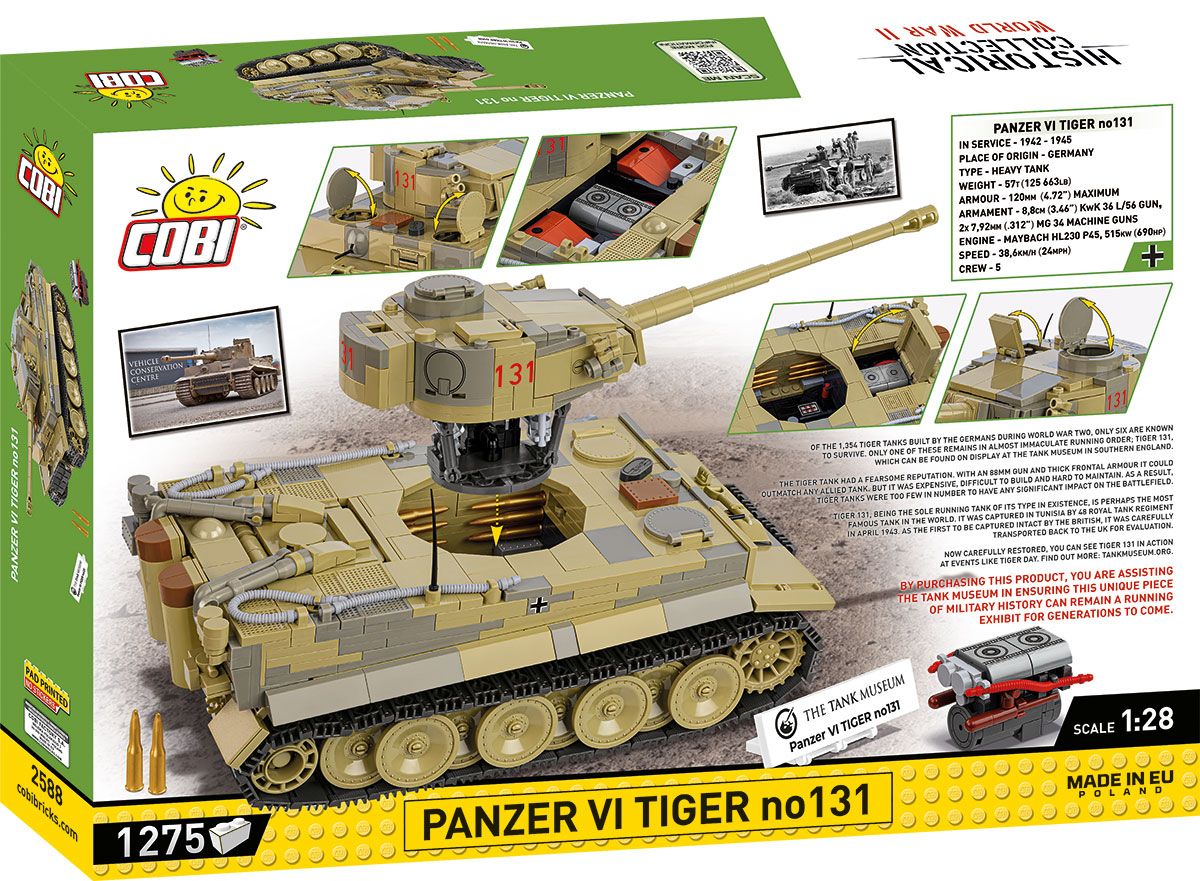 Cobi 2588 - Historical Collection - Panzer VI Tiger no131