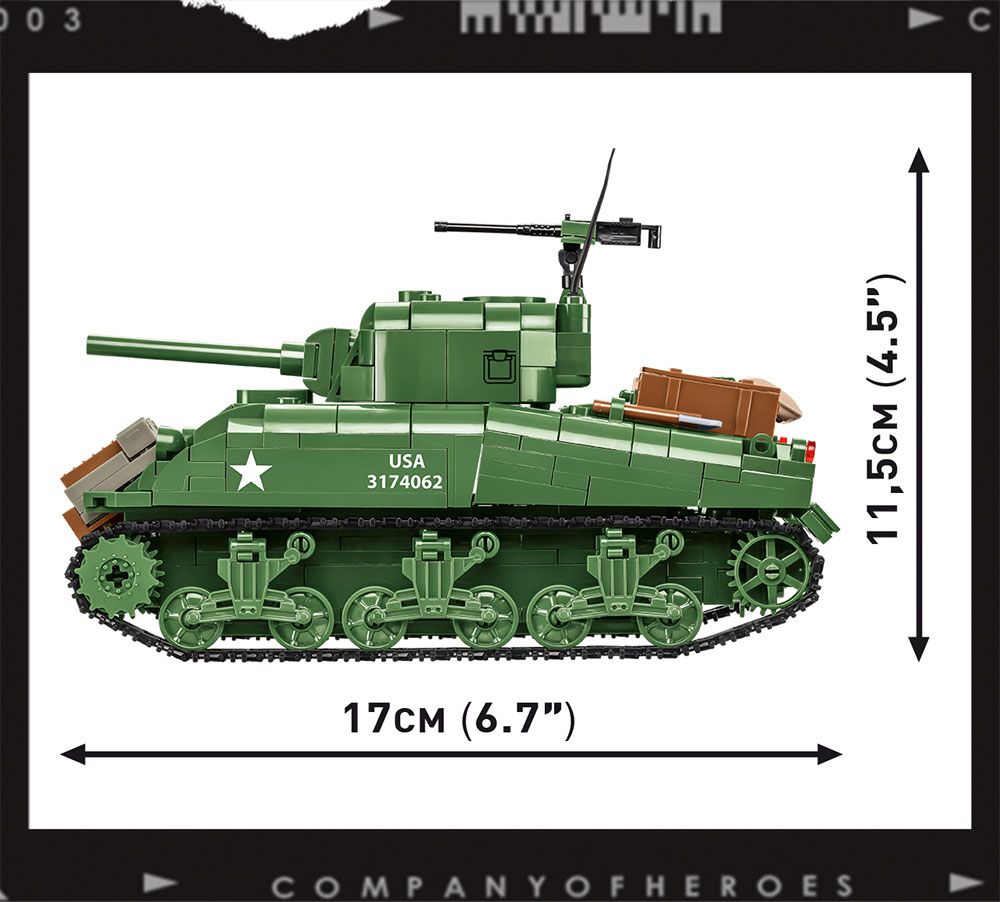 Cobi 3044 - Company of Heroes - Sherman M4A1