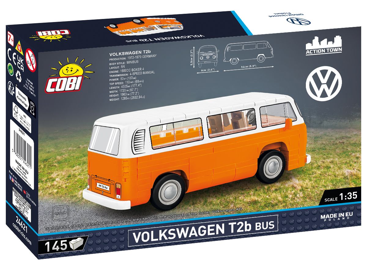 Cobi 24621 - Maßstab 1:35 - Volkswagen T2b Bus