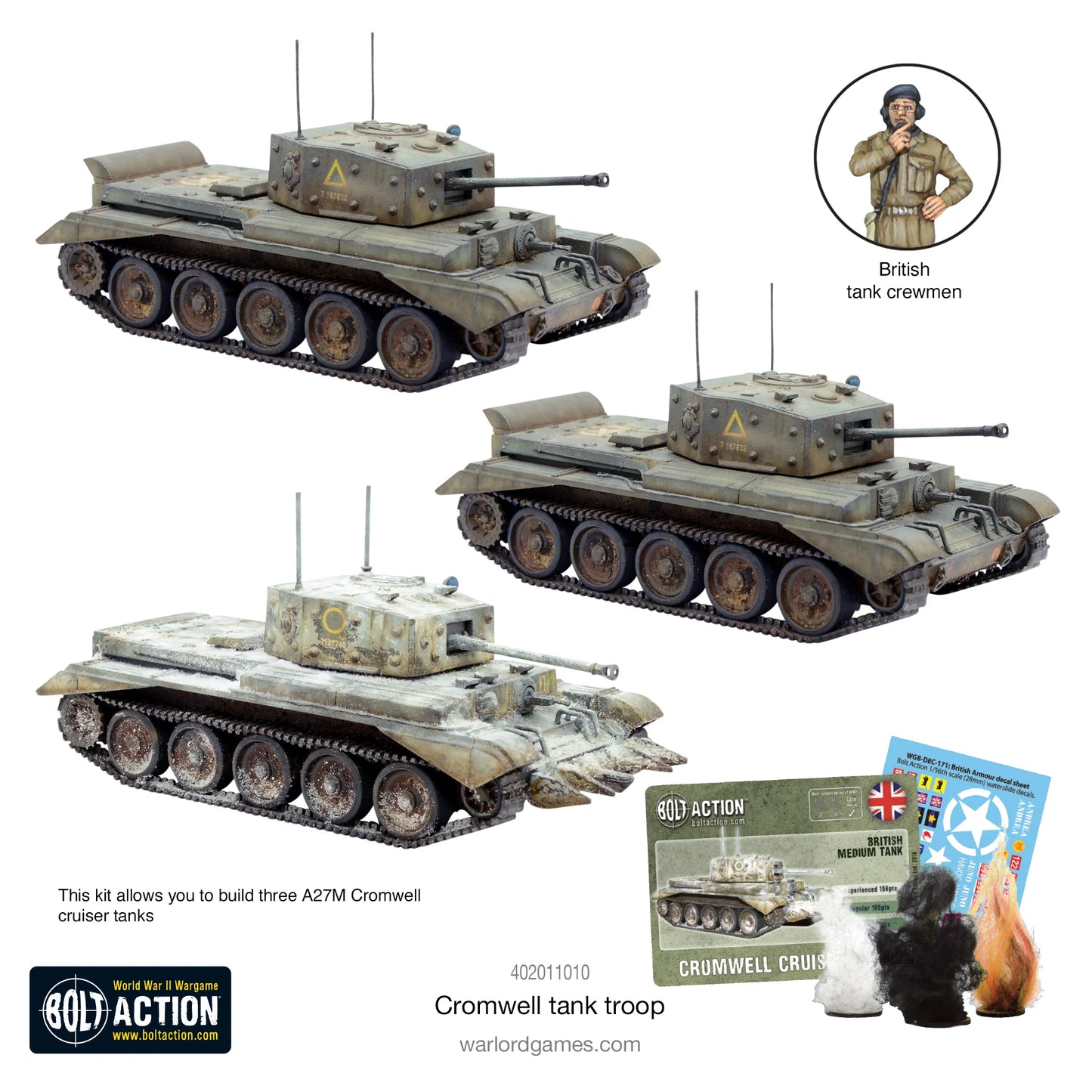 Bolt Action - Cromwell Tank Troop - 402011010