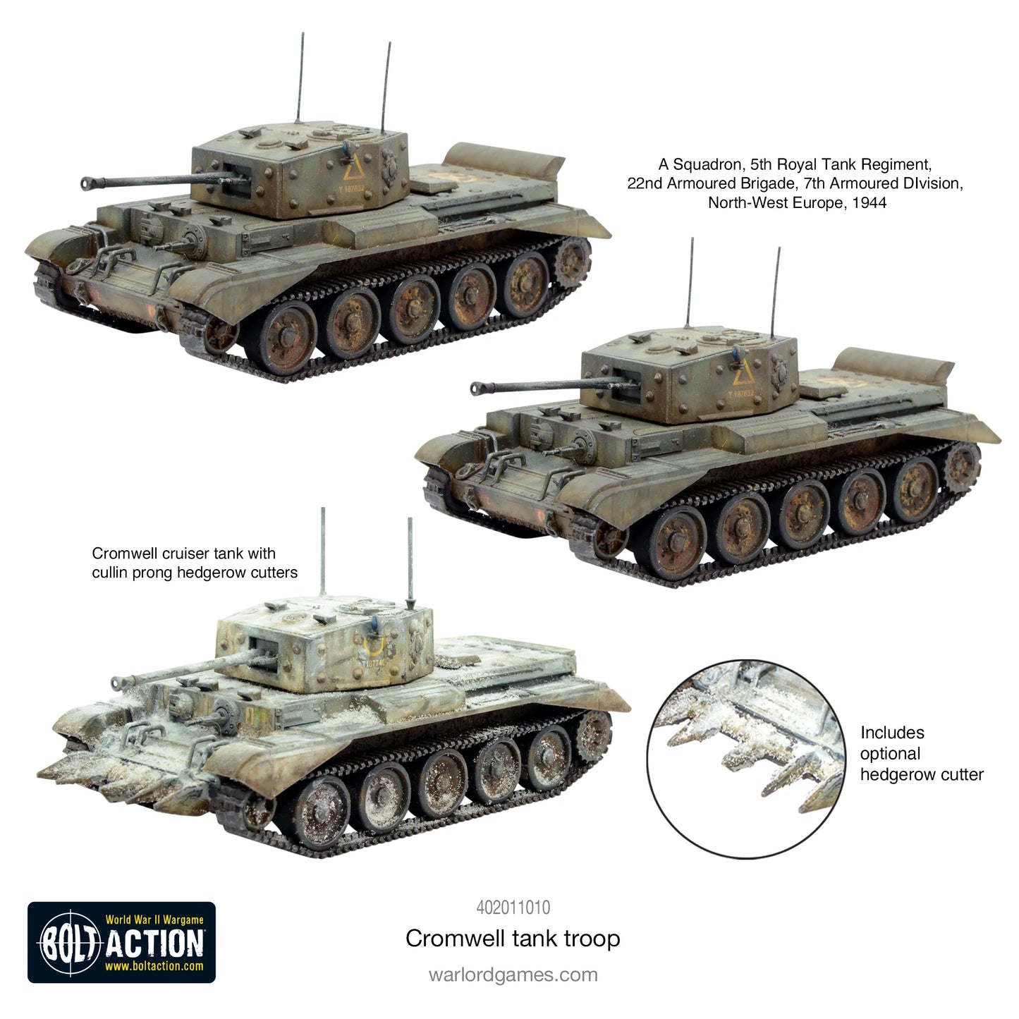 Bolt Action - Cromwell Tank Troop - 402011010