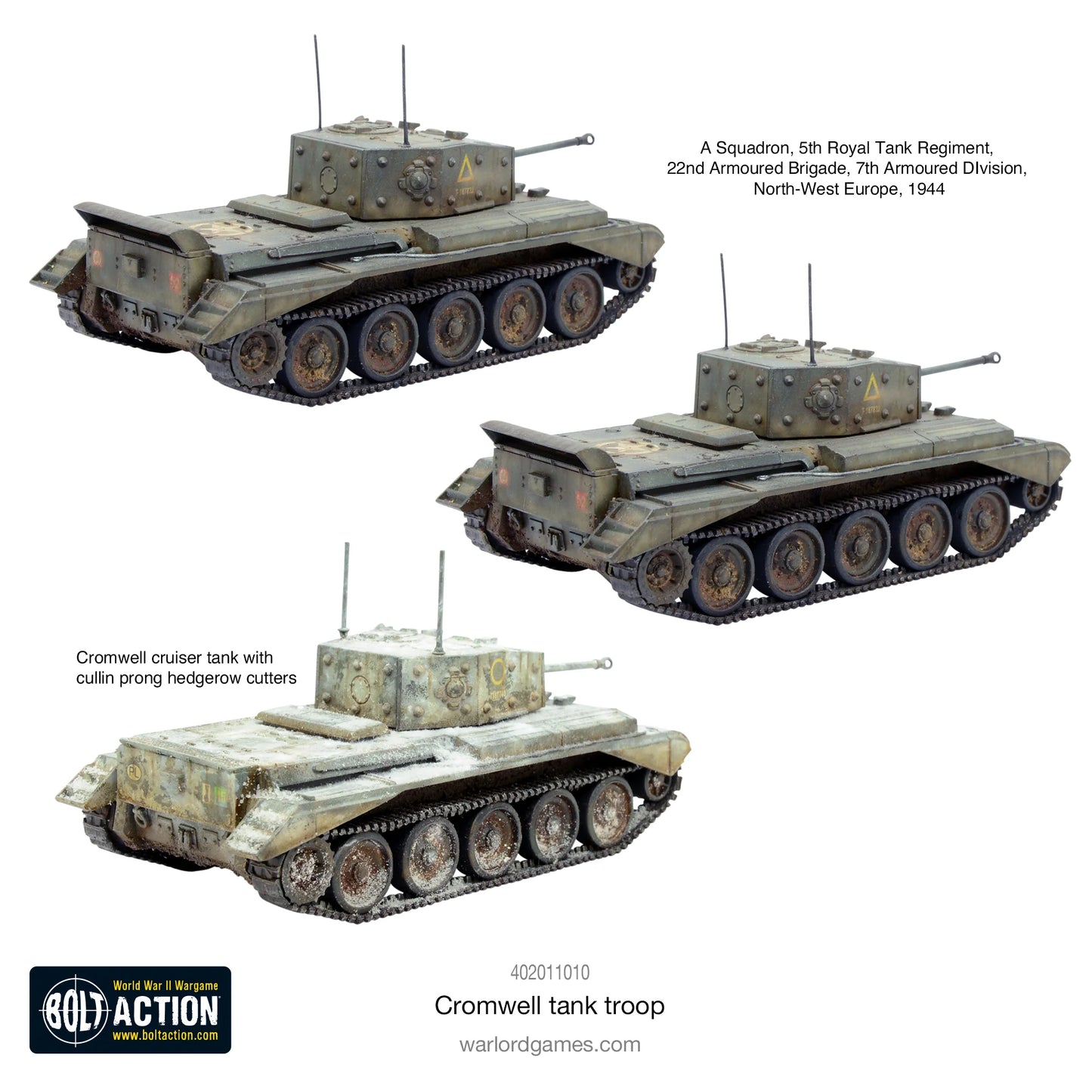 Bolt Action - Cromwell Tank Troop - 402011010