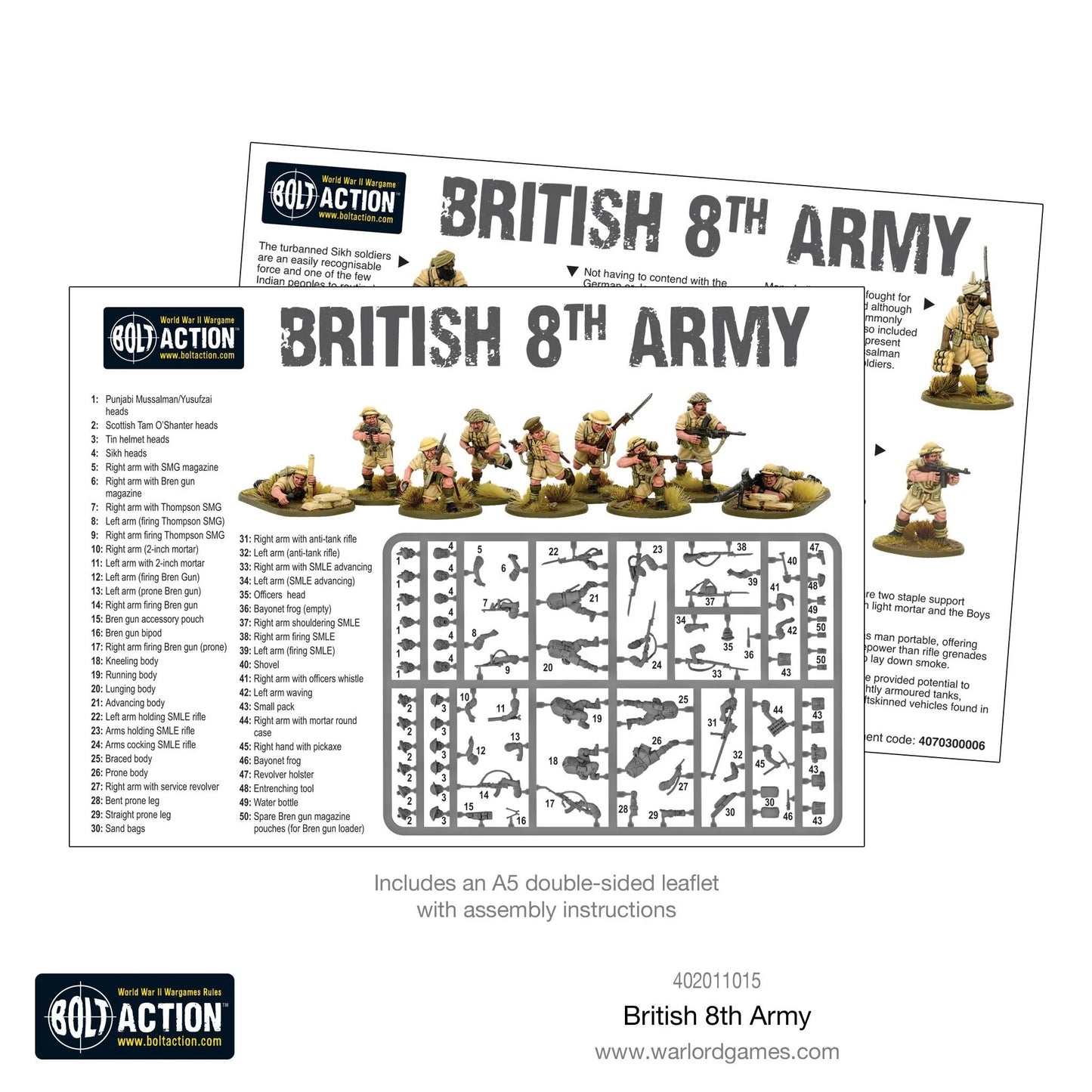 Bolt Action 2 8th Army Infantry - EN - 402011015