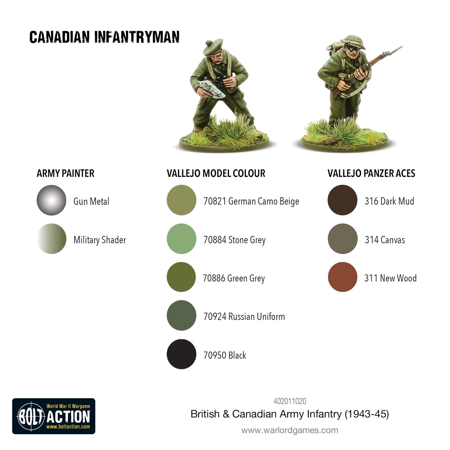 Bolt Action 2 British & Canadian Army infantry (1943-45) - EN - 402011020