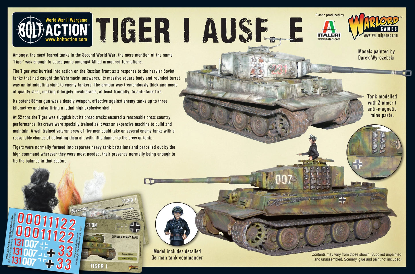 Bolt Action - Tiger I Ausf. E Heavy Tank - 402012015