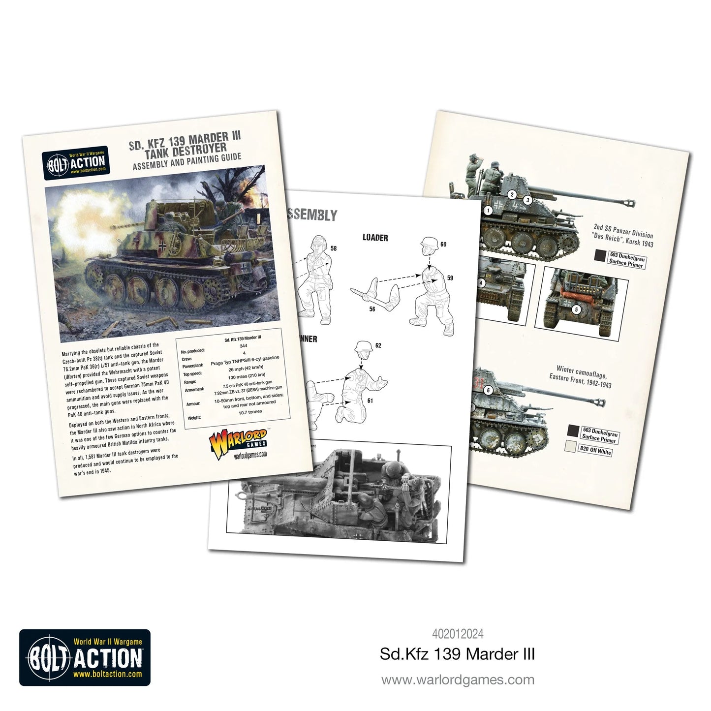 Bolt Action - Sd.Kfz. 139 Marder III -  402012024