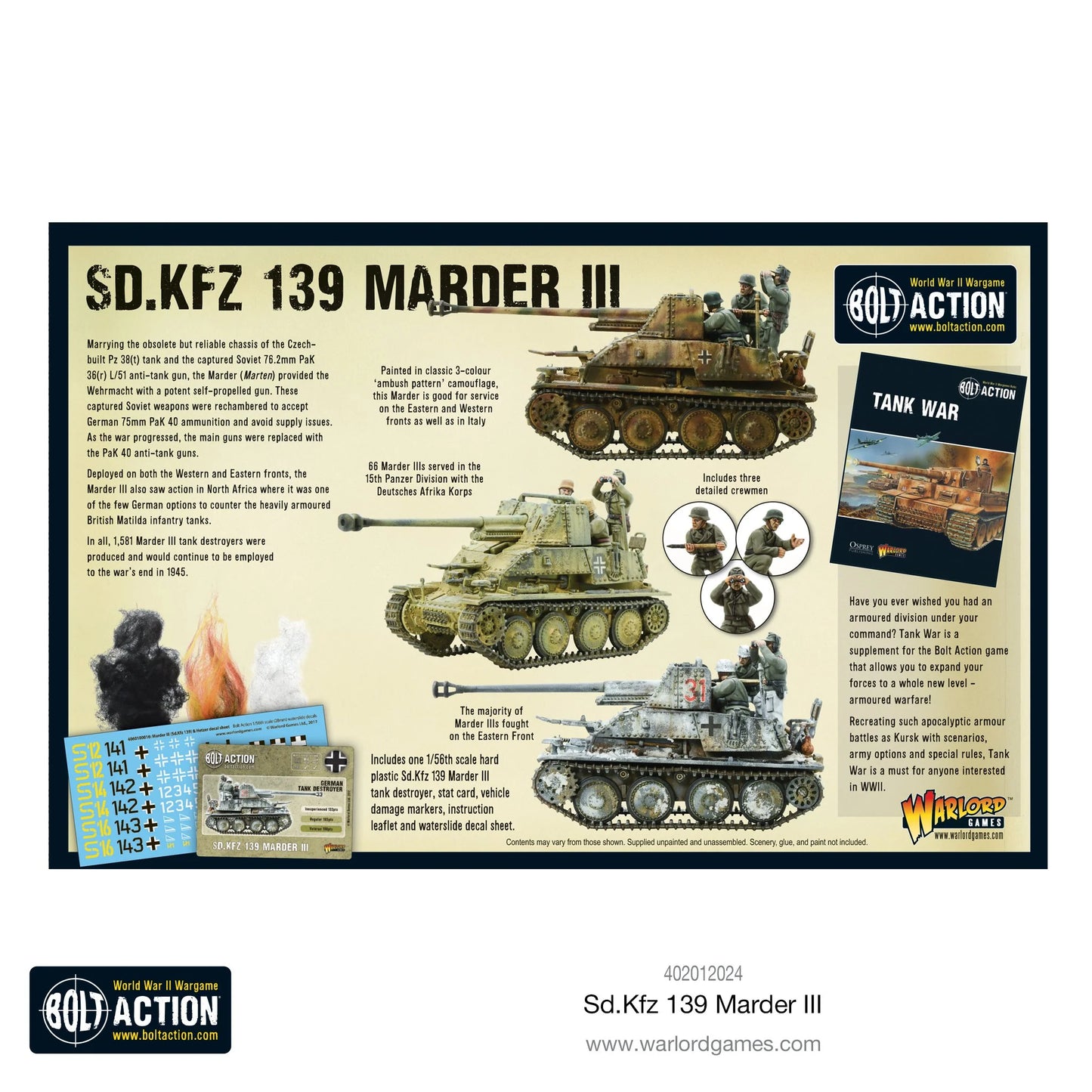 Bolt Action - Sd.Kfz. 139 Marder III -  402012024