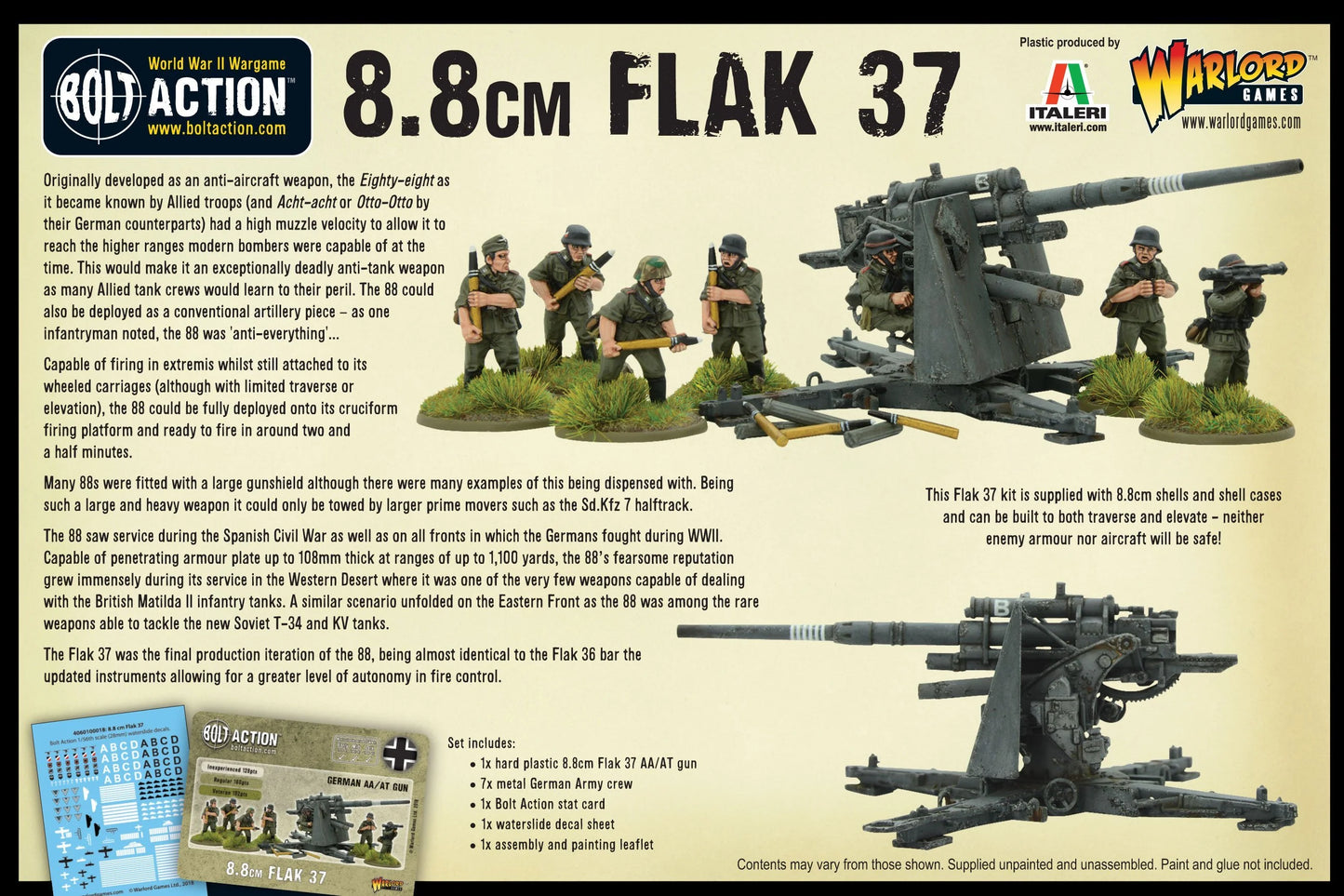 Bolt Action - Flak 37 8.8cm - 402012026