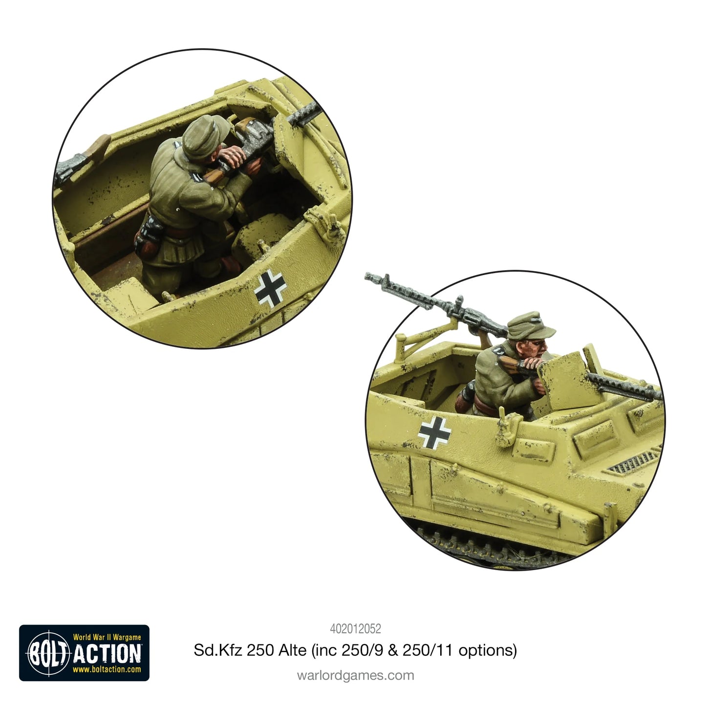 Bolt Action - Sd.Kfz 250 (Alte) Half-Track (Options For 250/1, 250/9 & 250/11 Variants) - EN - 402012052