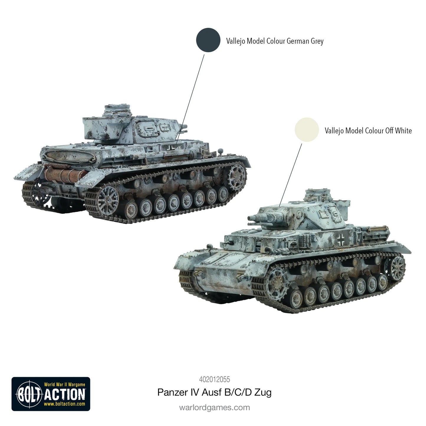 Bolt Action - Panzer IV Ausf. B/C/D Zug (Three Tanks) - 402012055