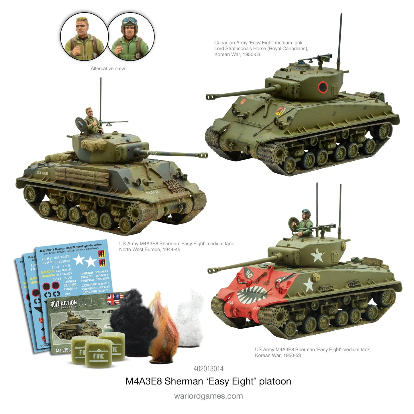 Bolt Action M4A3E8 Sherman Easy Eight Platoon - EN - 402013014